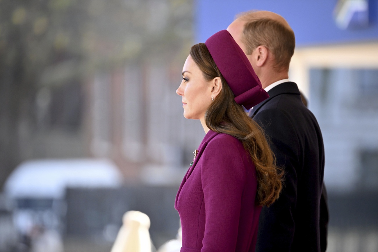 Kate Middleton and William at the reception for Cyril Ramaphosa, President of South Africa.