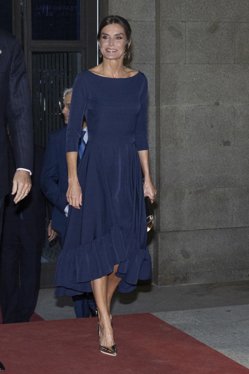 Letizia à la première de ''Aida'' au Théâtre Royal