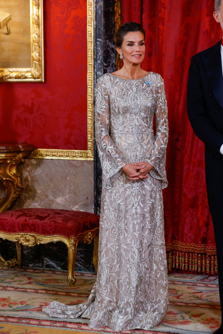 Le roi et la reine président un dîner au Palais royal à l'occasion de la visite d'État en Espagne de l'émir du Qatar et de son épouse