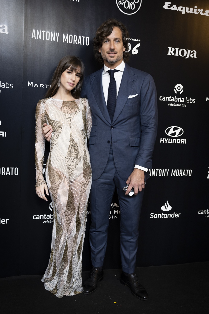 Feliciano Lopez e Sandra Gago no tapete vermelho no Esquire Men of the Year Awards 2022