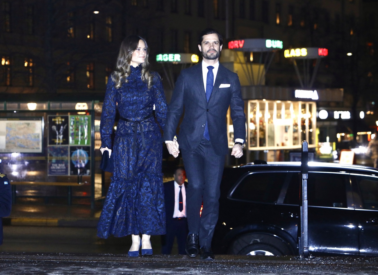 La princesse Sofia et le prince Carl Philip assistent au concert annuel de Noël de Vasastan