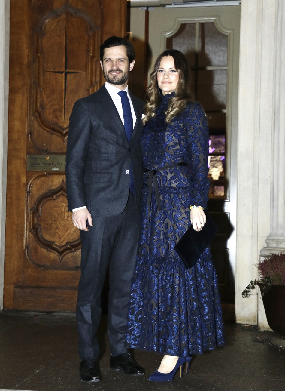 La princesse Sofia et le prince Carl Philip assistent au concert annuel de Noël de Vasastan