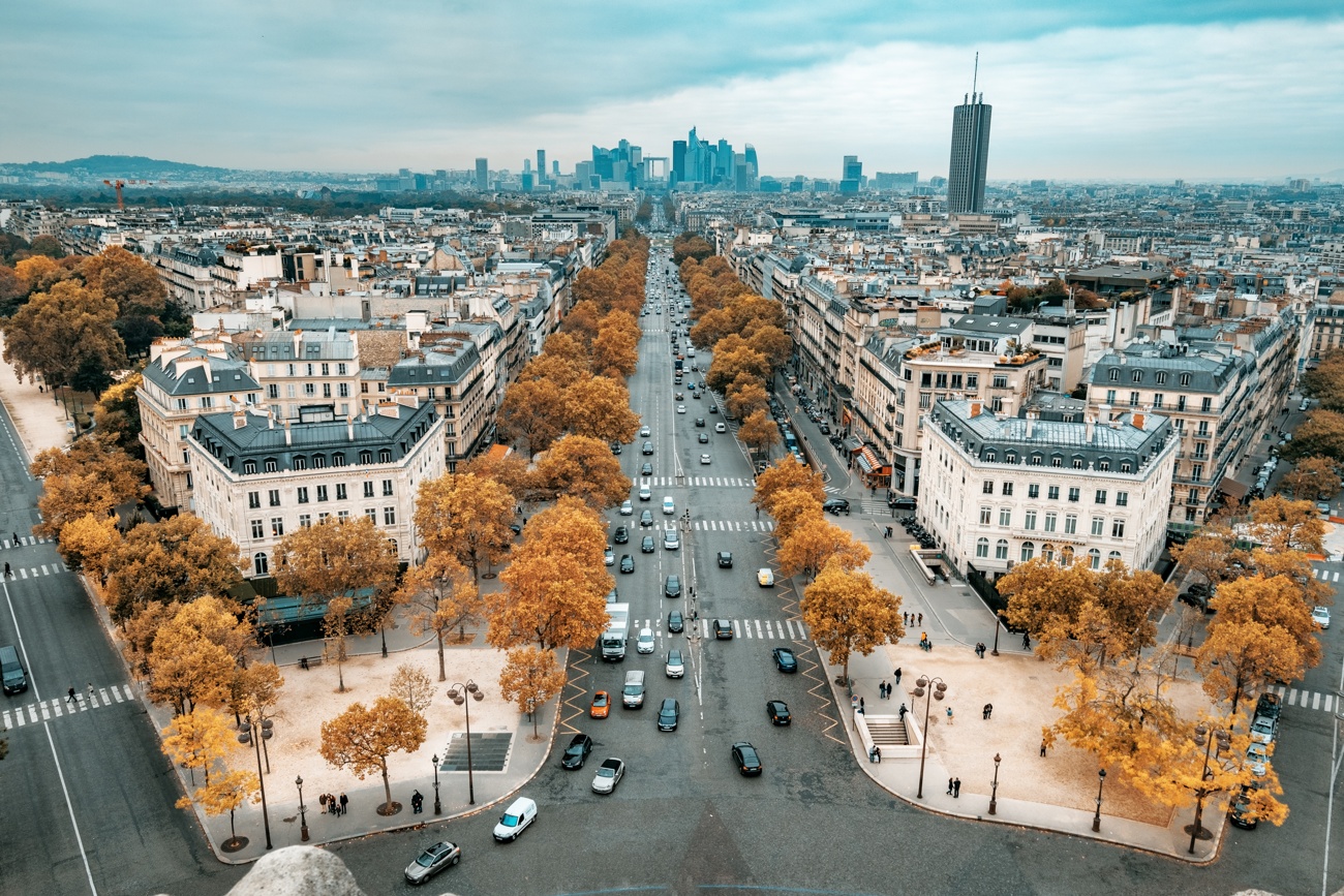 View from the Arc de Triomphe