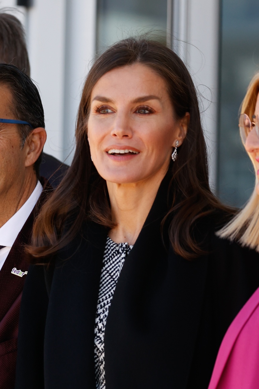 La reina Letizia, muy sonriente