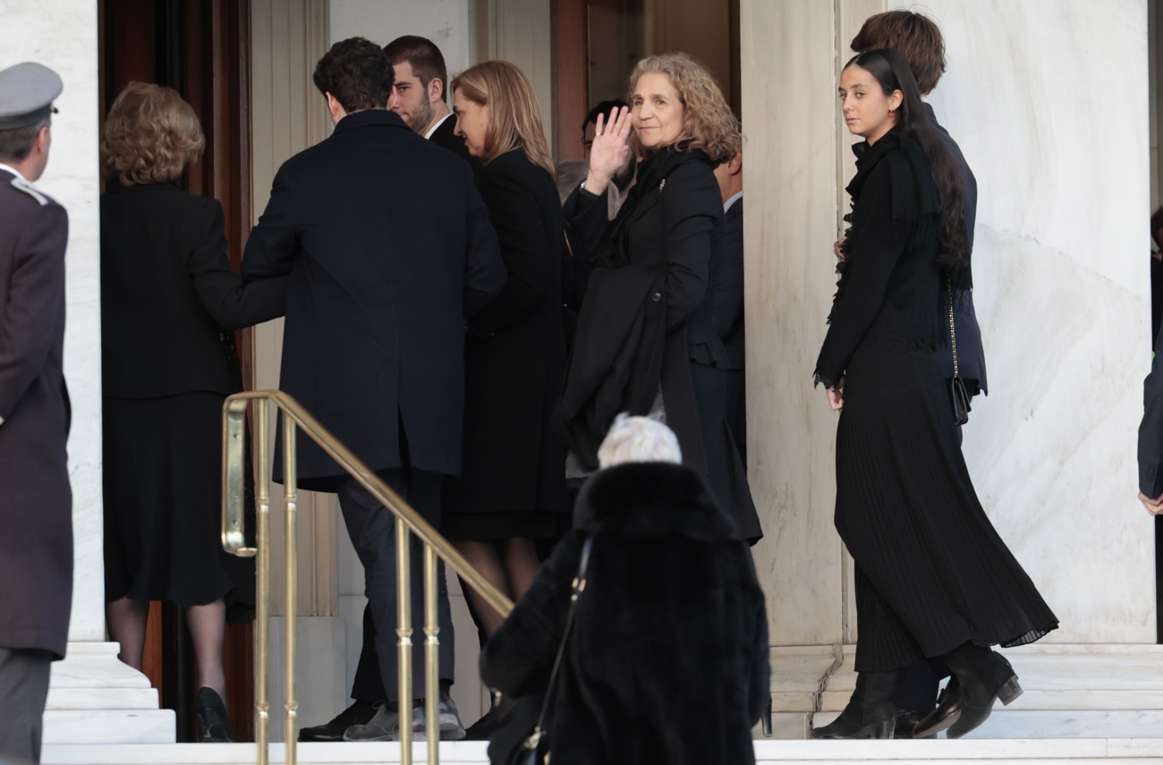 The Spanish royal family is together in Athens on the occasion of the burial of Constantine II of Greece