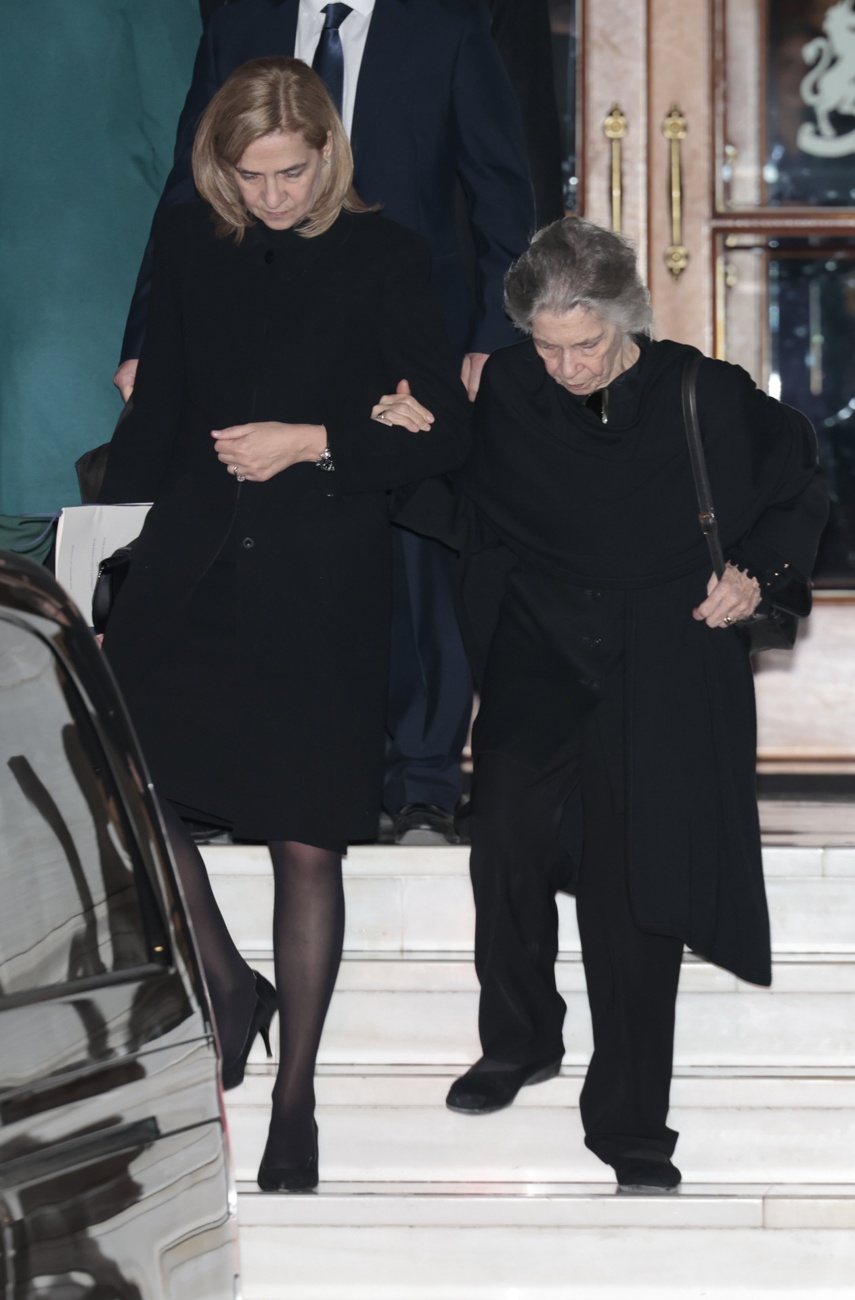 The Spanish royal family is together in Athens on the occasion of the burial of Constantine II of Greece