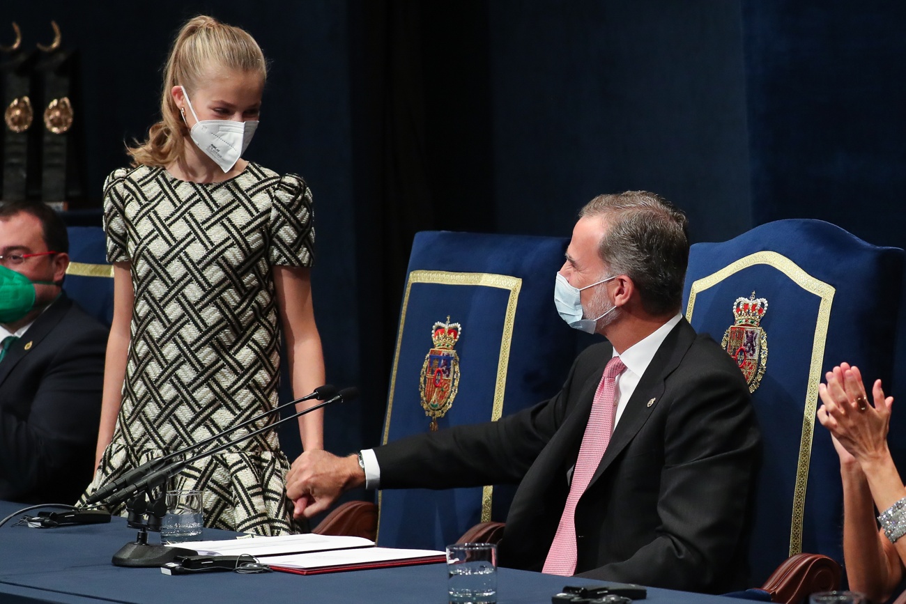 Leonor and Felipe at the Princess of Asturias Awards 2021