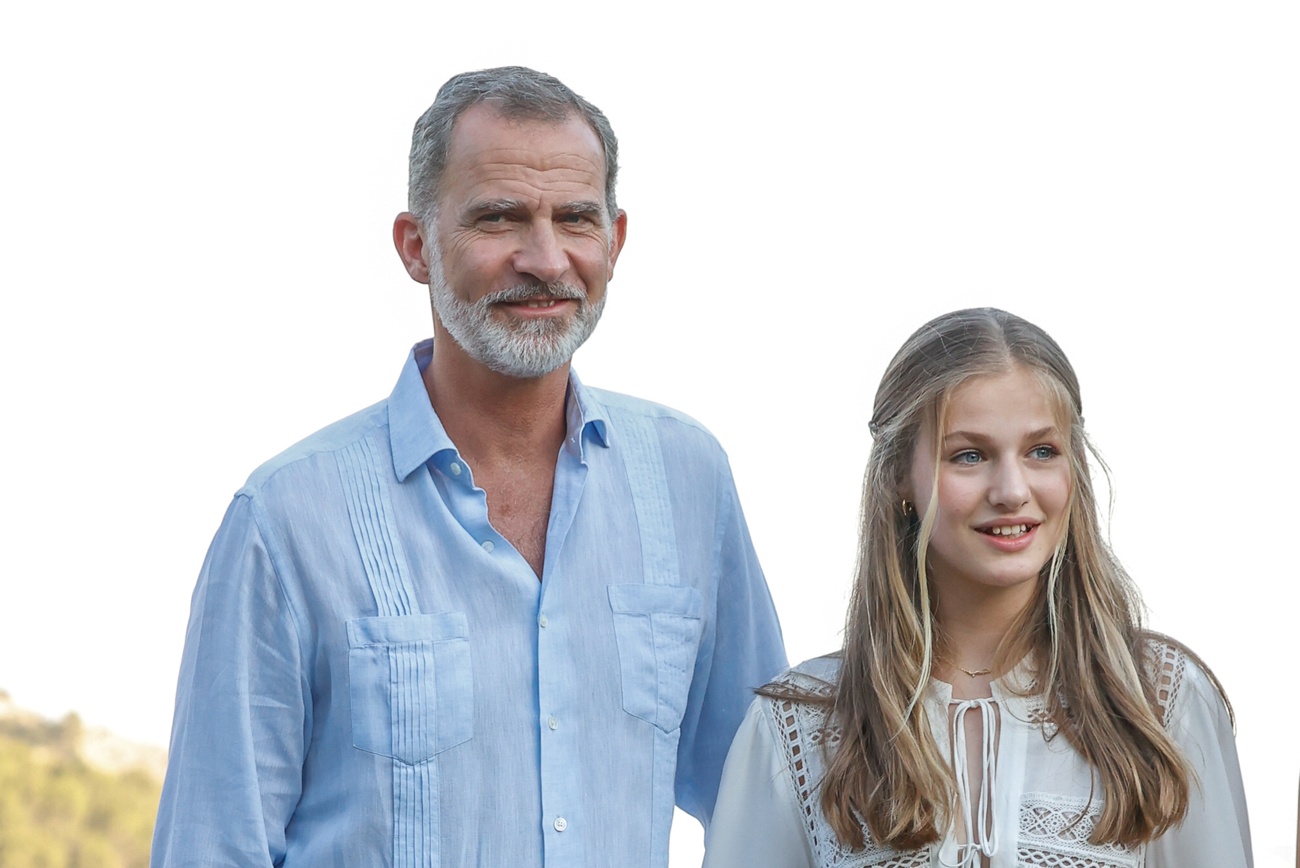 Leonor and Felipe during a visit to the Valdermosa Charterhouse in the summer of 2022