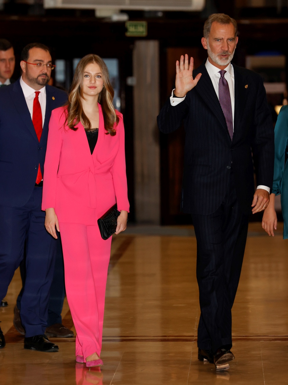 Leonor and Felipe at the 2022 Princess of Asturias Awards Concert Celebration