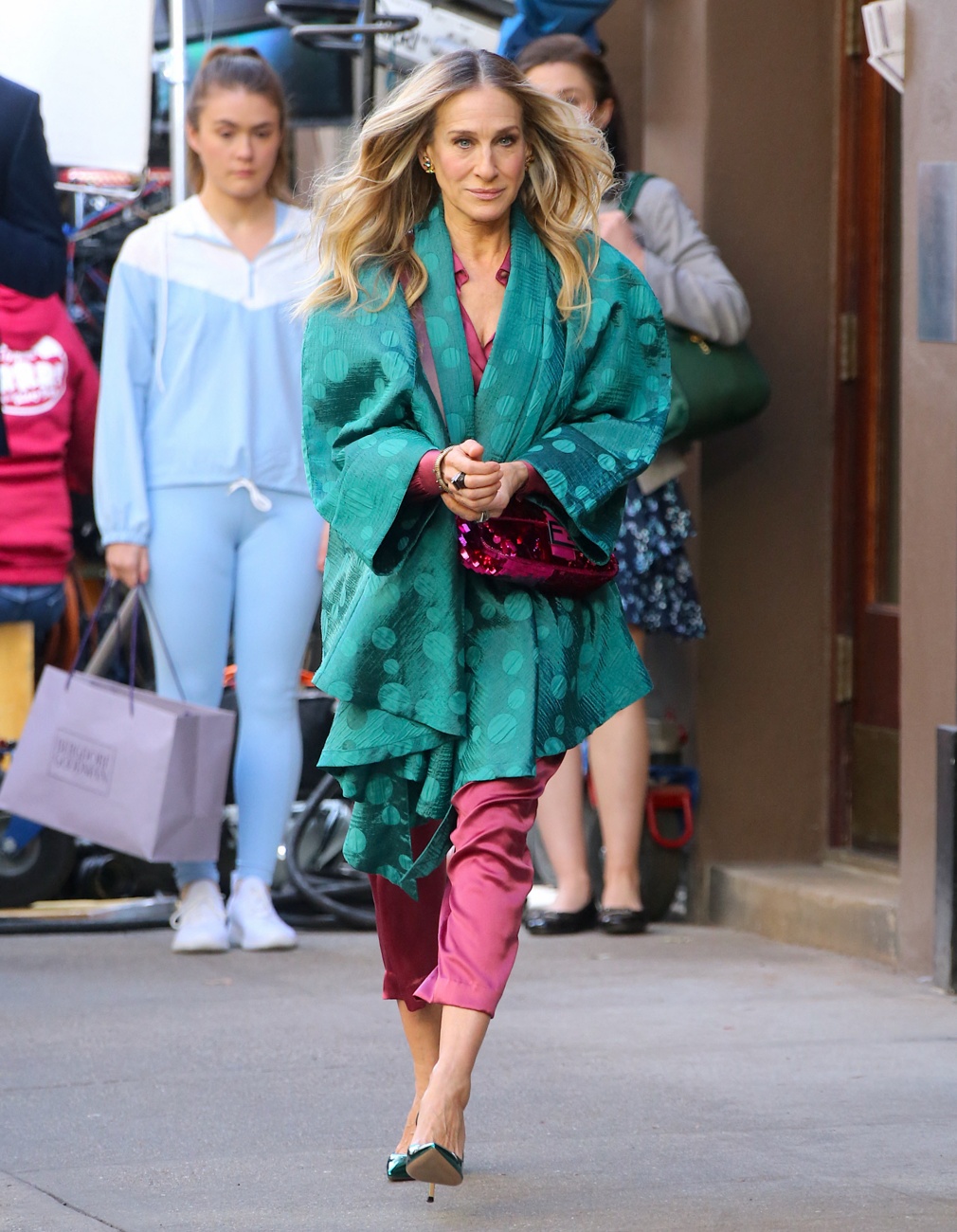 Heels and Fendi as accessories