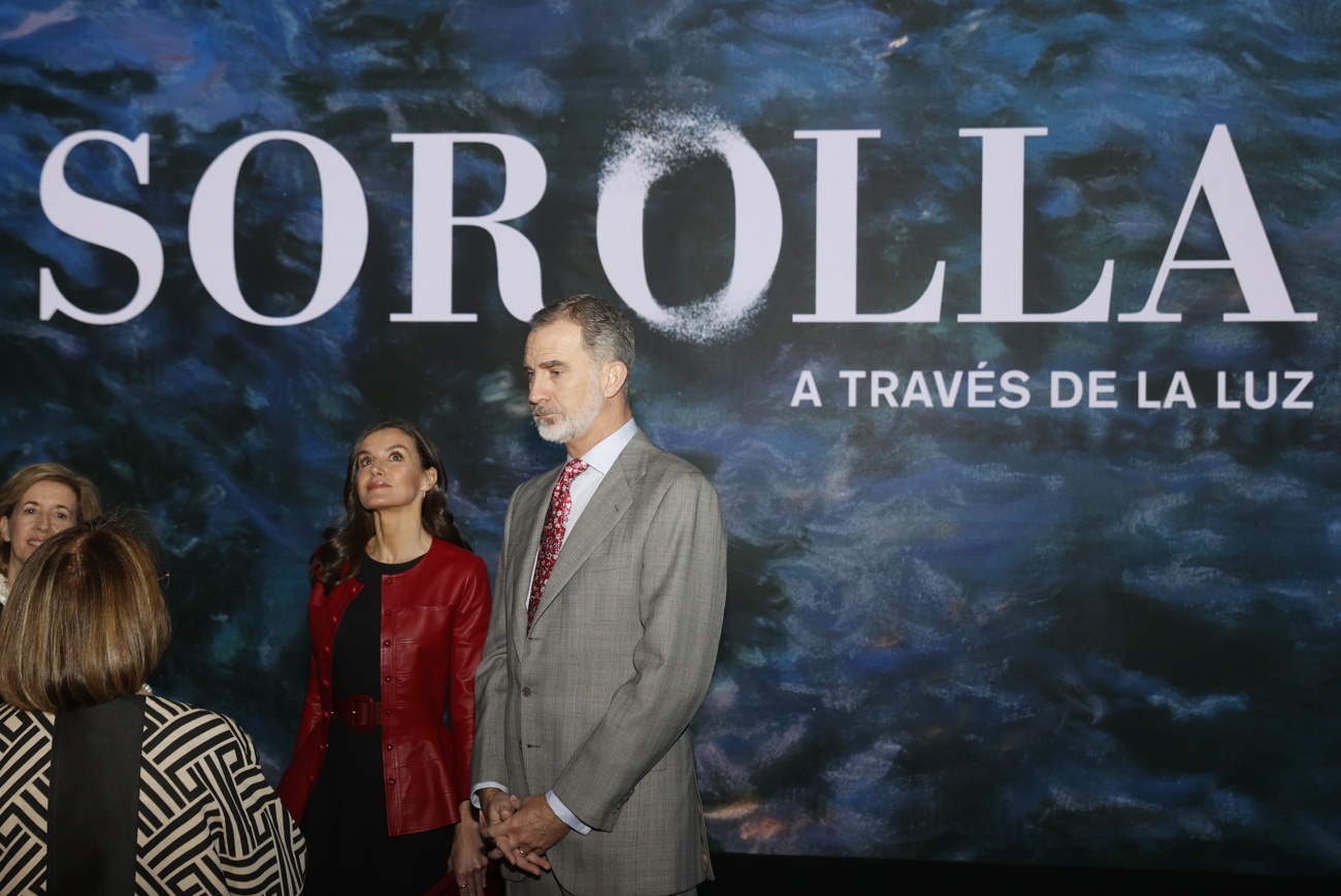 Queen Letizia and King Felipe at the opening of the new Joaquin Sorolla exhibition