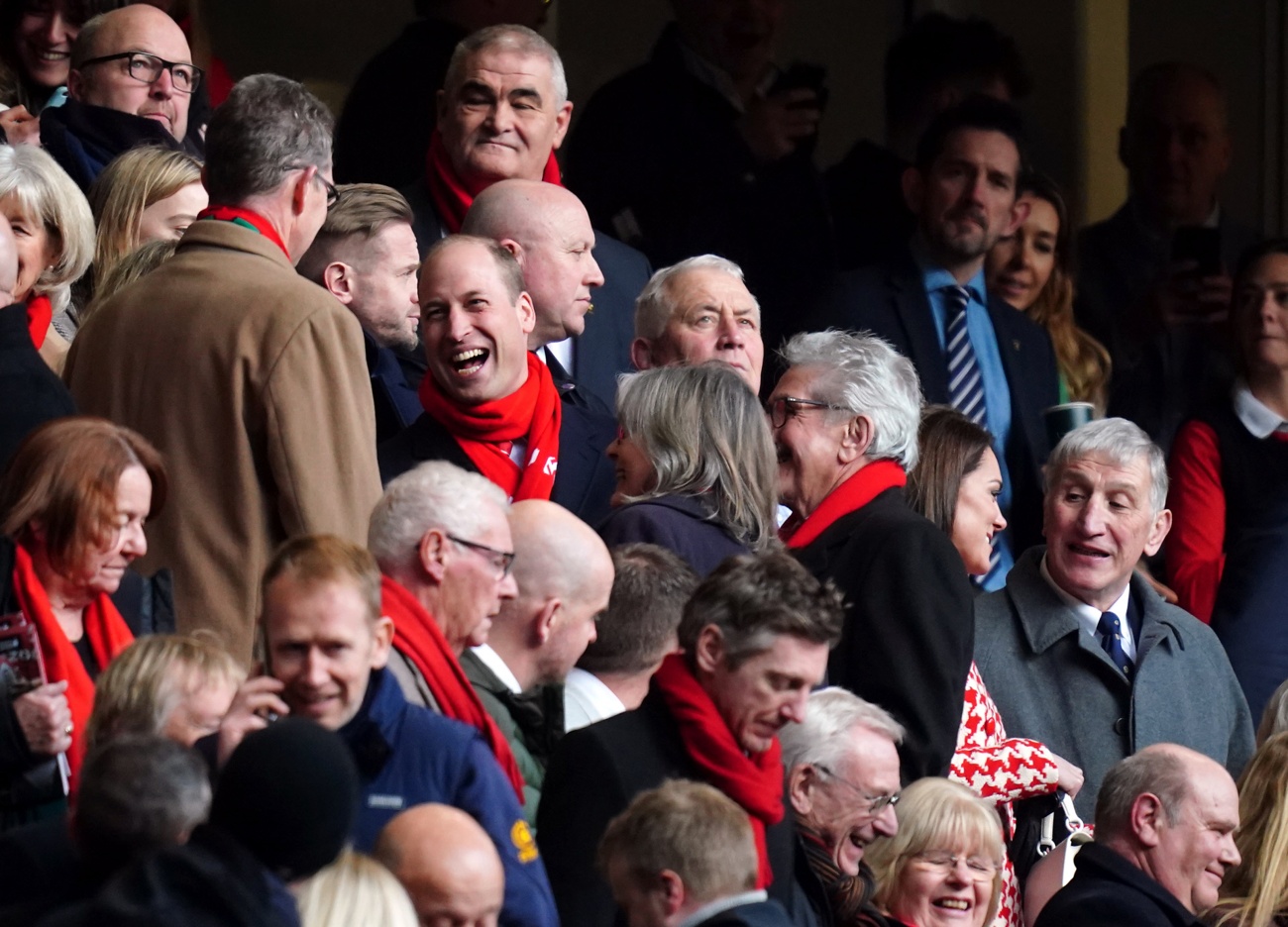 The Prince and Princess of Wales enjoyed the sporting event