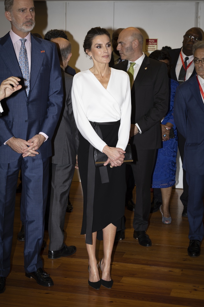 Queen Letizia at the opening of the Joan Miró exhibition