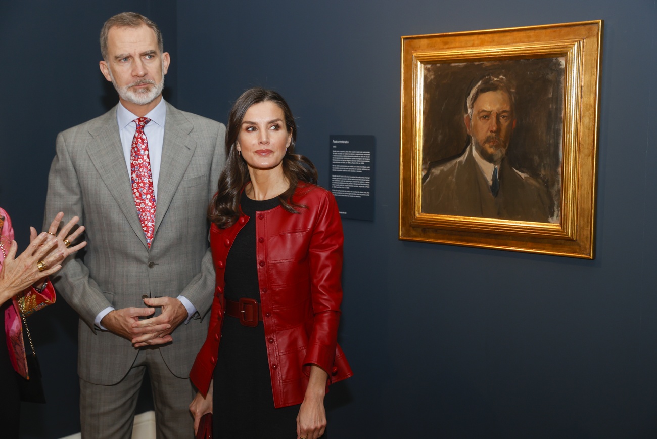 Queen Letizia and King Felipe at the opening of the new Joaquin Sorolla exhibition