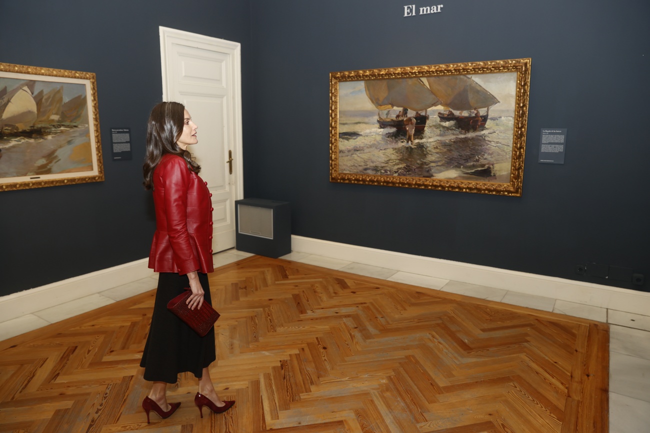 Queen Letizia and King Felipe at the opening of the new Joaquin Sorolla exhibition