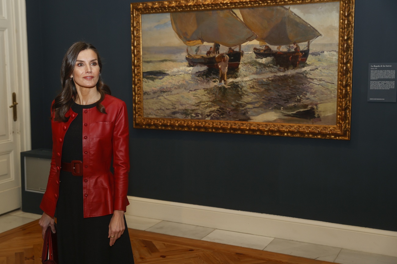 Queen Letizia and King Felipe at the opening of the new Joaquin Sorolla exhibition