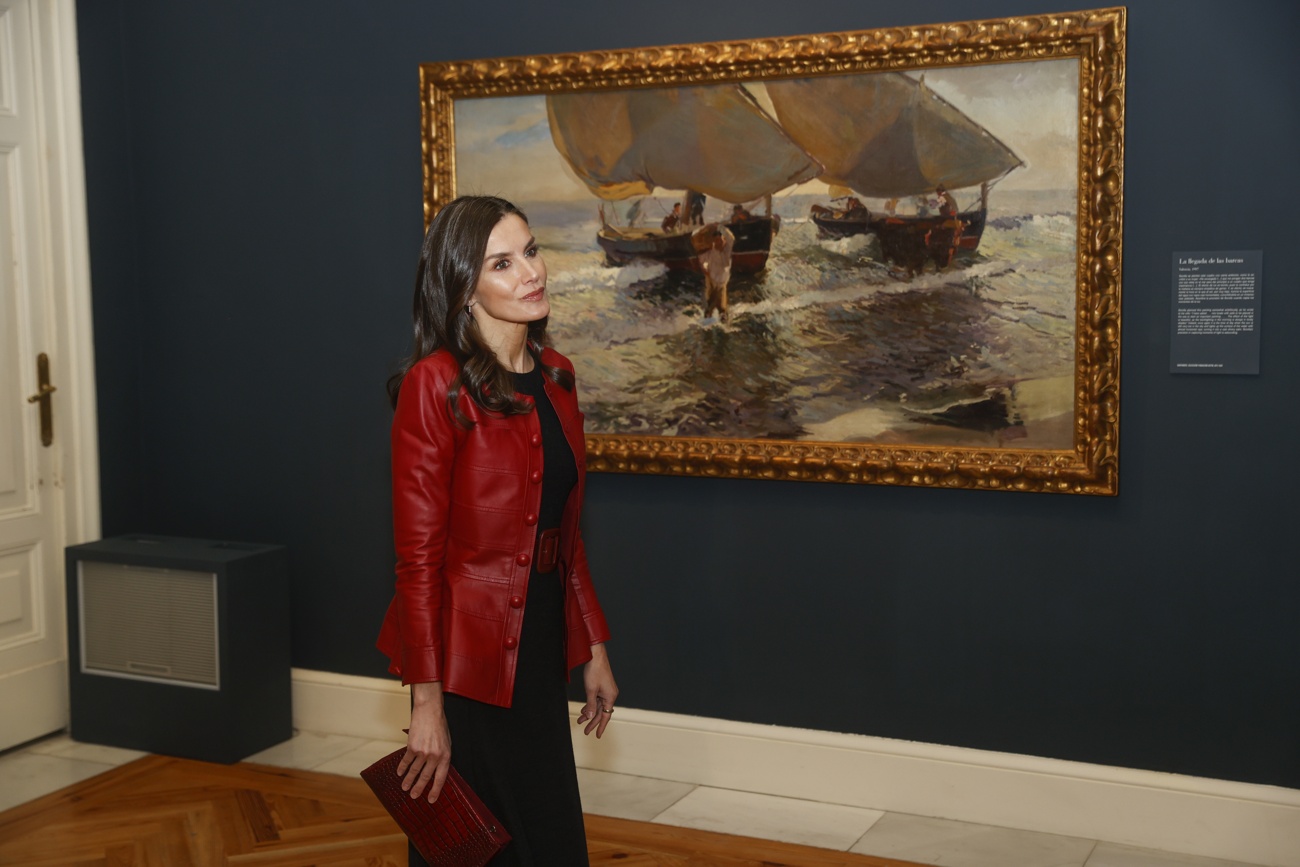 Queen Letizia and King Felipe at the opening of the new Joaquin Sorolla exhibition