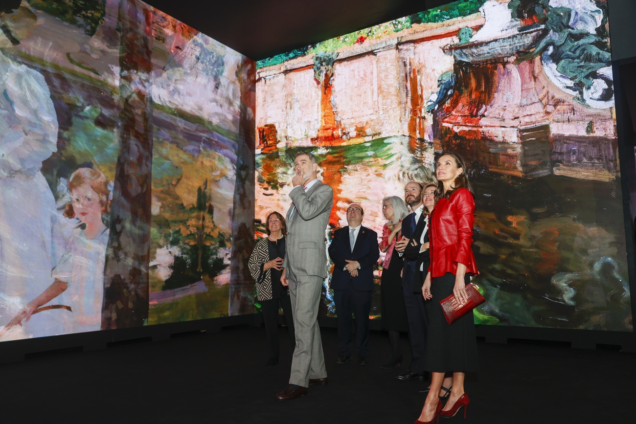 Queen Letizia and King Felipe at the opening of the new Joaquín Sorolla exhibition