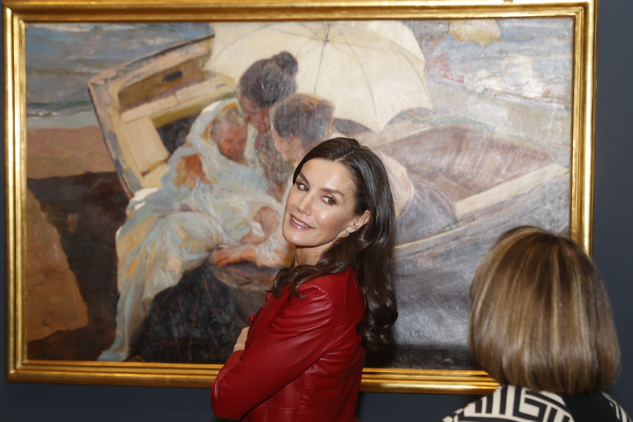 Queen Letizia and King Felipe at the opening of the new Joaquin Sorolla exhibition