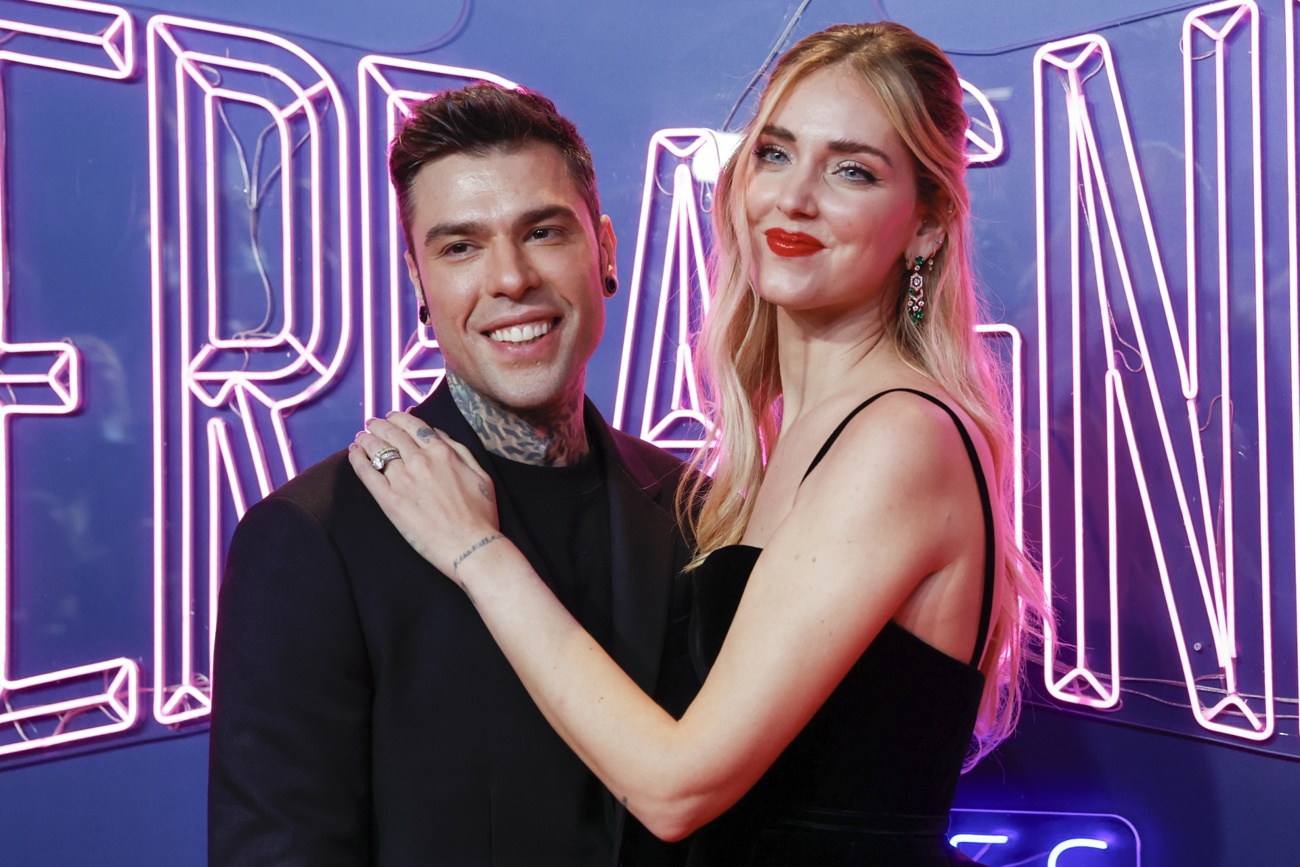 Chiara et Fedez à la présentation de ''The Ferragnez''