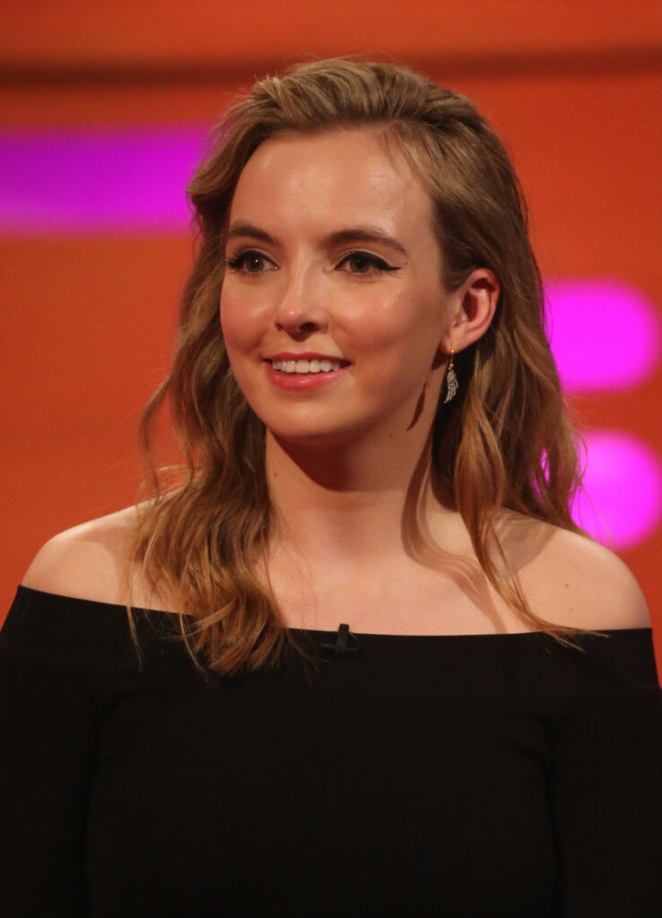 Jodie Comer during the filming for the Graham Norton Show in London