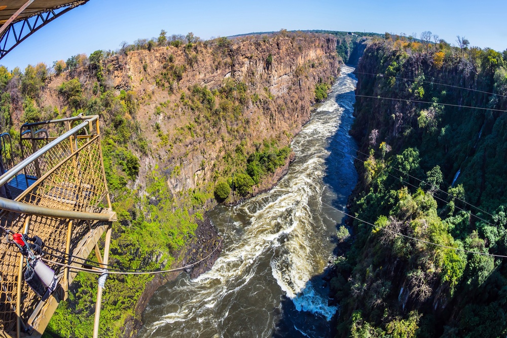 Puenting en las Cataratas Victoria, Zambia