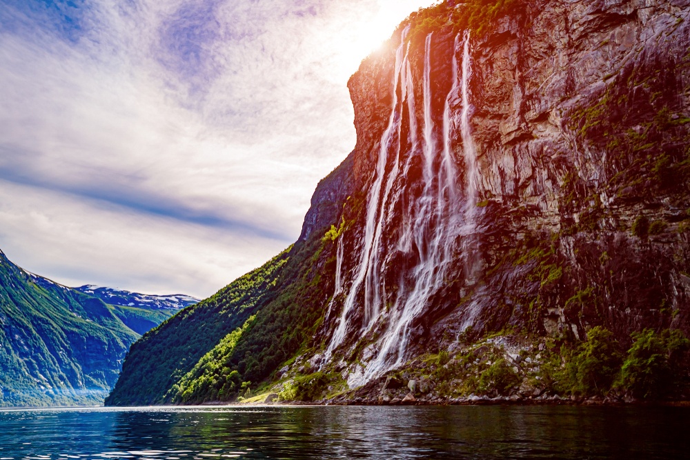 Cascada de las Siete Hermanas, Noruega