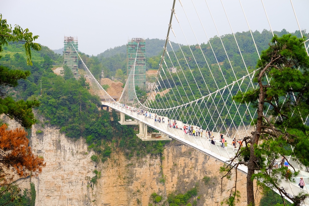 Paseo de Cristal de Zhangjiajie (China)