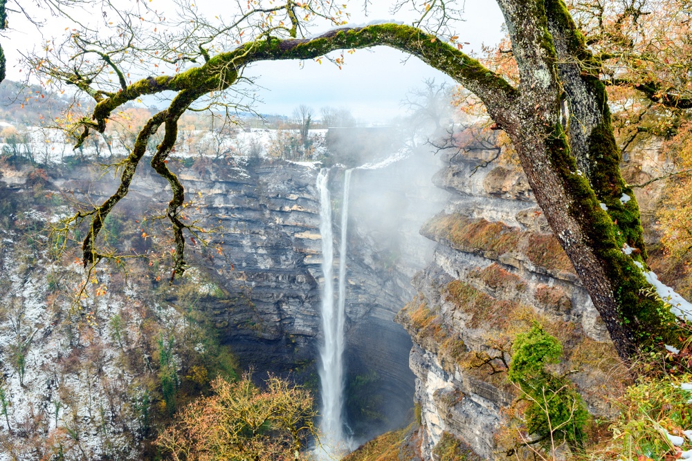 Cascada de Gujuli, en Álava,