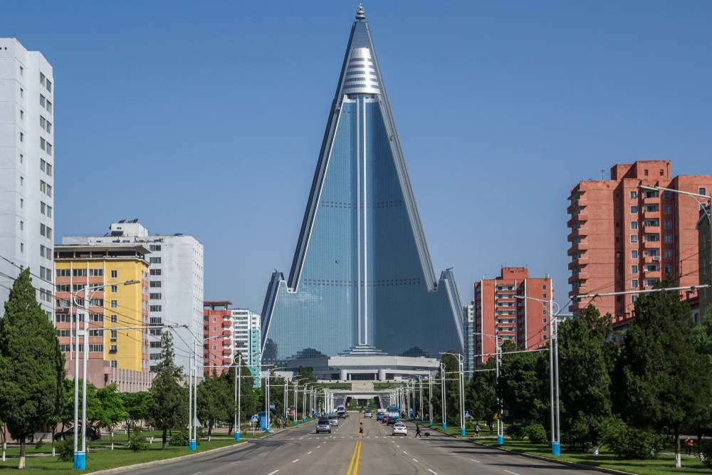 Hotel Ryugyong en Pyongyang (Corea del Norte)