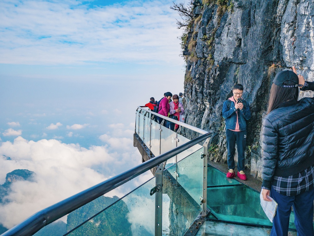 Puente de cristal de Zhangjiajie (China)